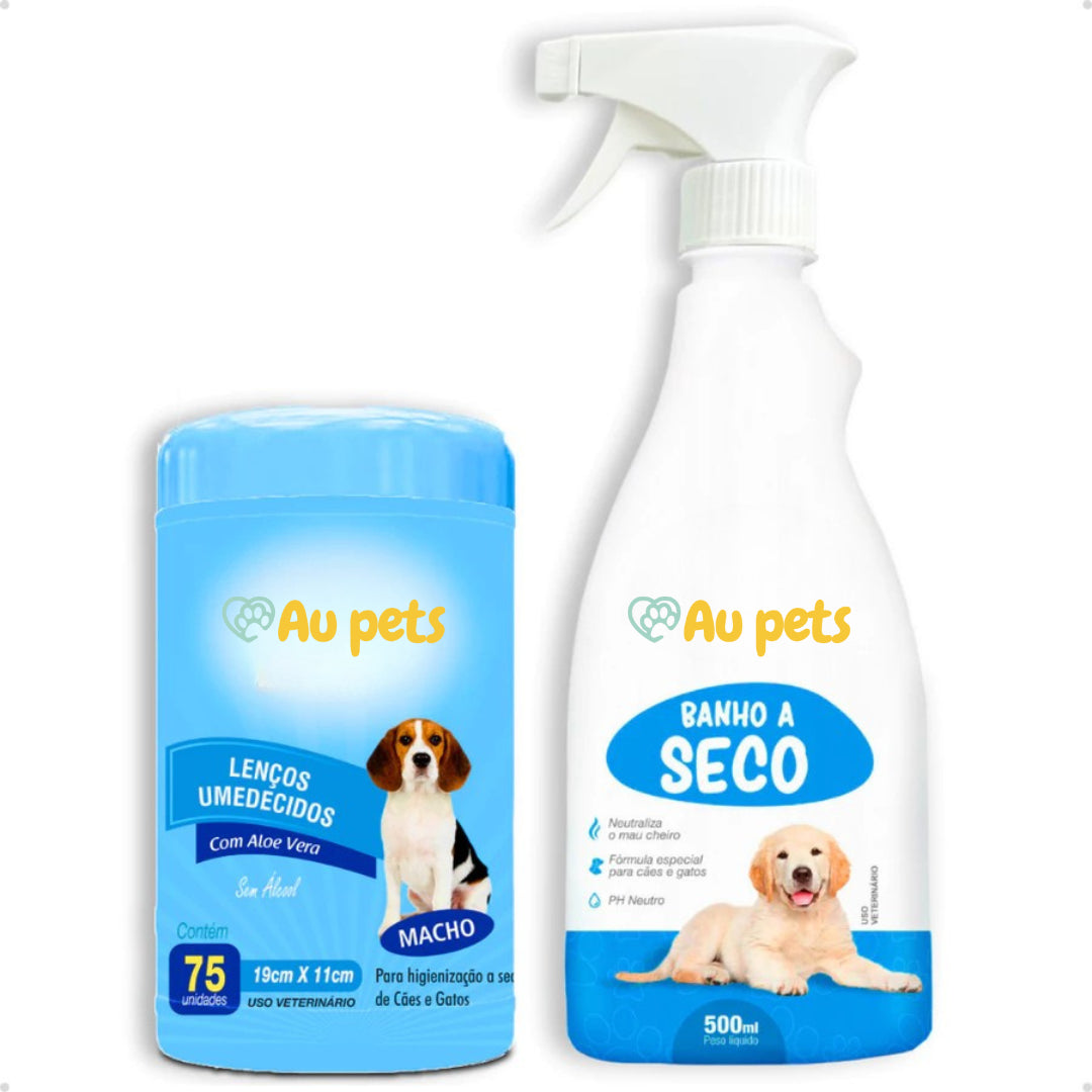 Kit Banho seco Au Pets